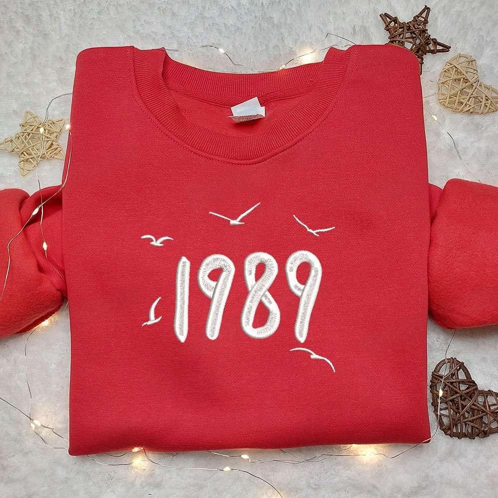 1989 Embroidered Shirt Celebrity Embroidered Hoodie Best Music Gift For Fans