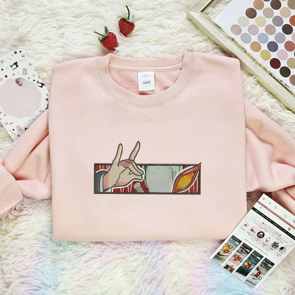 Aki Hayakawa Hand Rec Embroidered Shirt Chainsaw Man Anime Embroidered Hoodie 1 , Anime Embroidered T-shirt Sweatshirt Hoodie, Inspired Anime Movie, Best Gift for Anime Fans