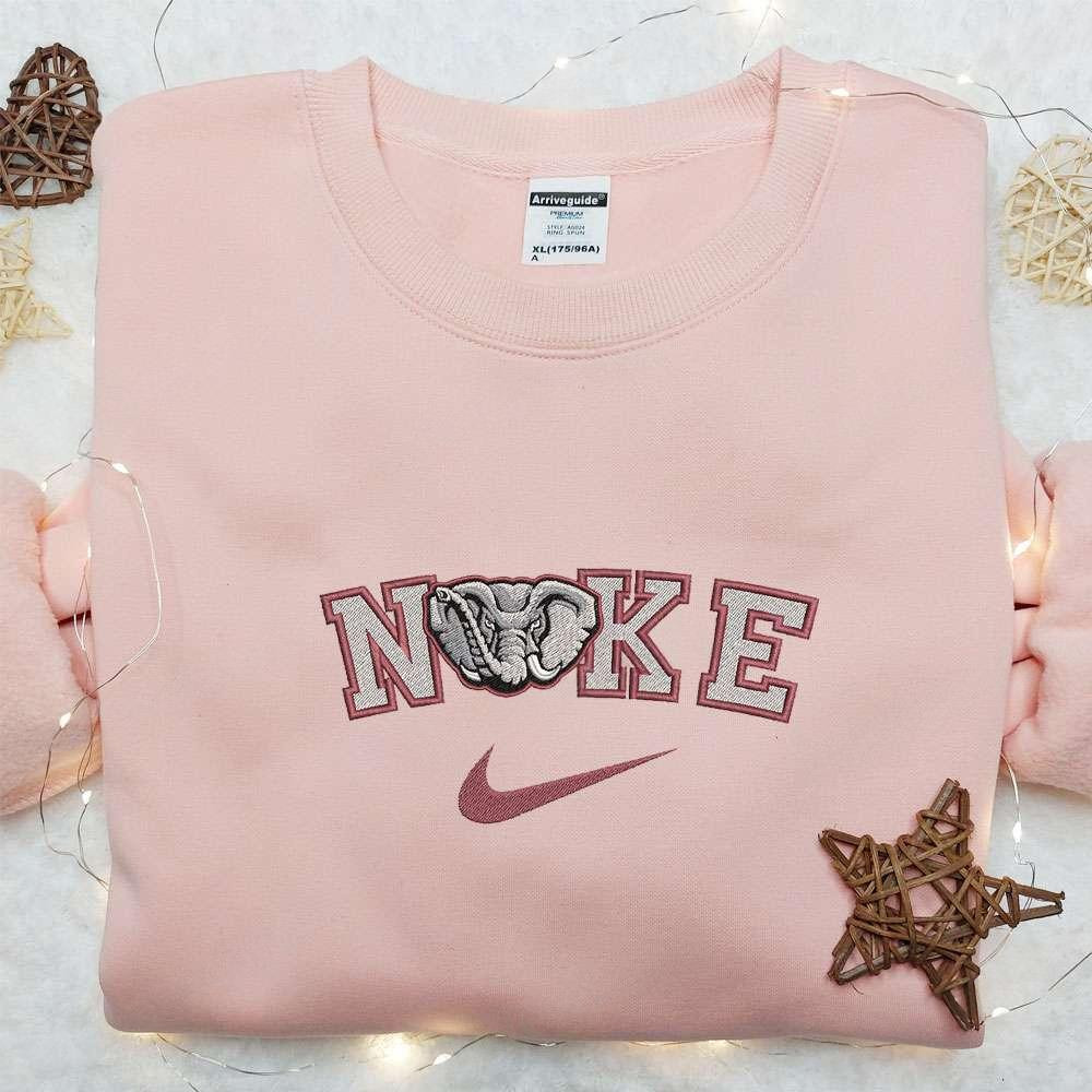 Alabama Crimson Tide x Nike Embroidered Shirt NCAA Sports Embroidered Hoodie Best Gift Idea
