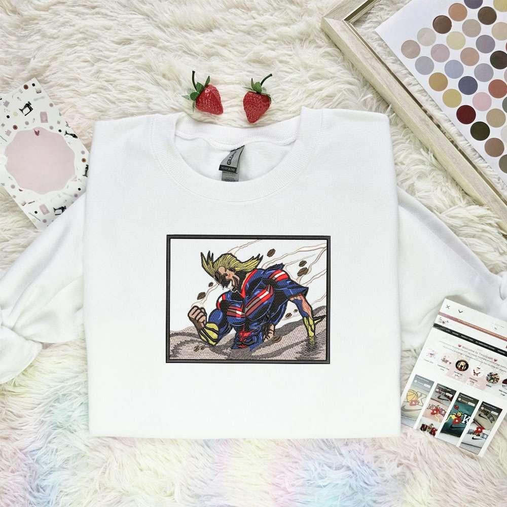 All Might My Hero Academia Anime , Anime Embroidered T-shirt Sweatshirt Hoodie, Inspired Anime Movie, Best Gift for Anime Fans
