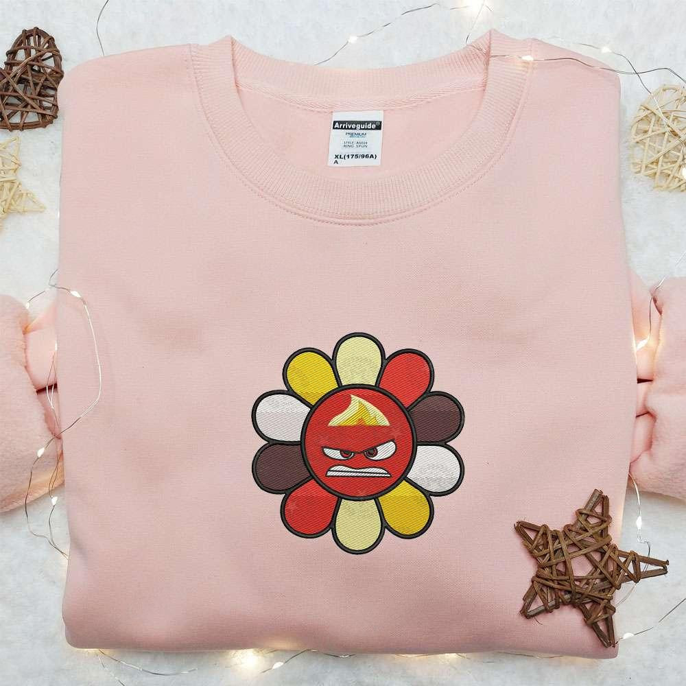 Anger Flower Team Inside Out Embroidered Shirt, Disney Cartoon Shirt, Best Gift Ideas