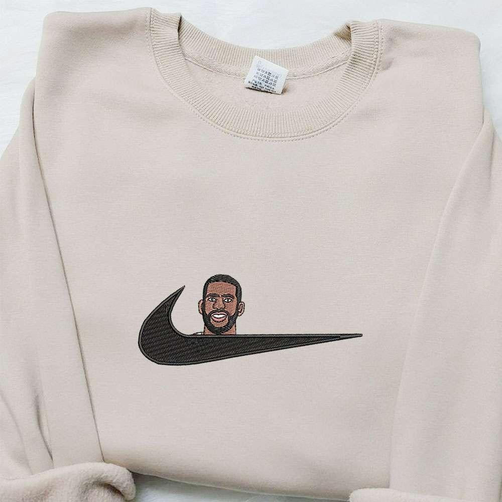 Anthony Davis x Nike Swoosh Embroidered Shirt Basketball Sports Embroidered Hoodie Celebrity Embroidered Sweatshirt