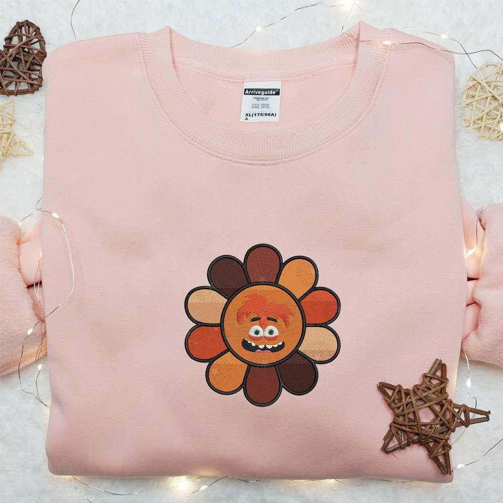 Anxiety Flower Team Inside Out Embroidered Shirt, Disney Cartoon Shirt, Best Gift Ideas