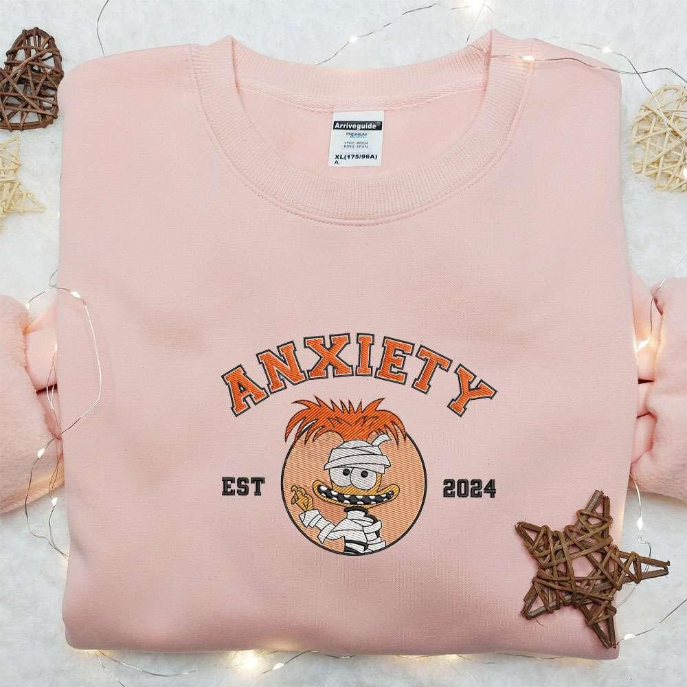 Anxiety Inside Out Circle Team Halloween Embroidered Shirt Best Gifts For Family
