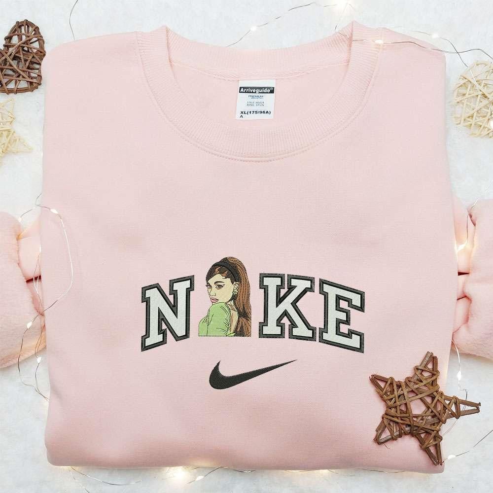 Ariana Grande x Nike Embroidered Shirt Celebrity Embroidered Hoodie Best Fandom Gift Idea