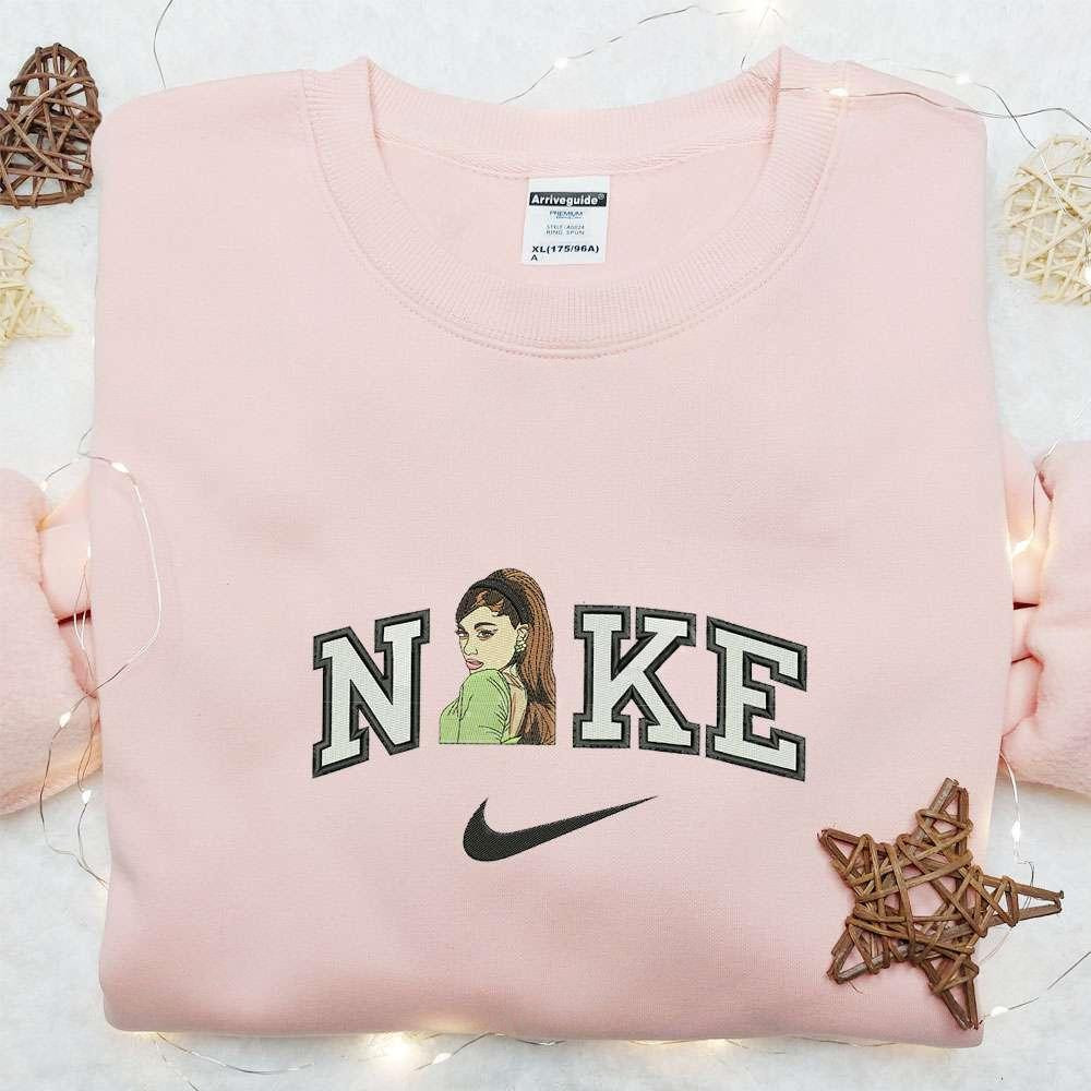 Ariana Grande x Nike Embroidered Shirt Celebrity Embroidered Hoodie Best Fandom Gift Idea