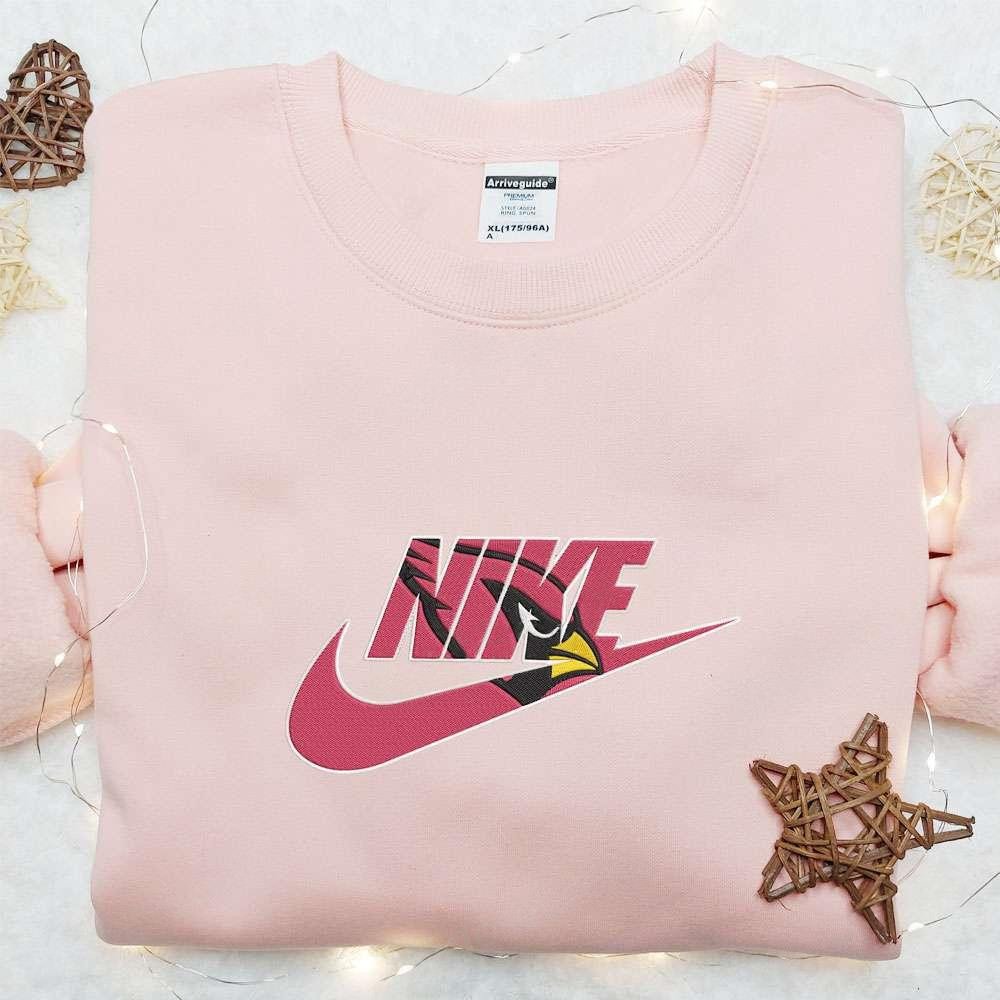 Arizona Cardinals x Nike Embroidered Shirt NFL Sports Embroidered Hoodie Best Fandom Gift Idea