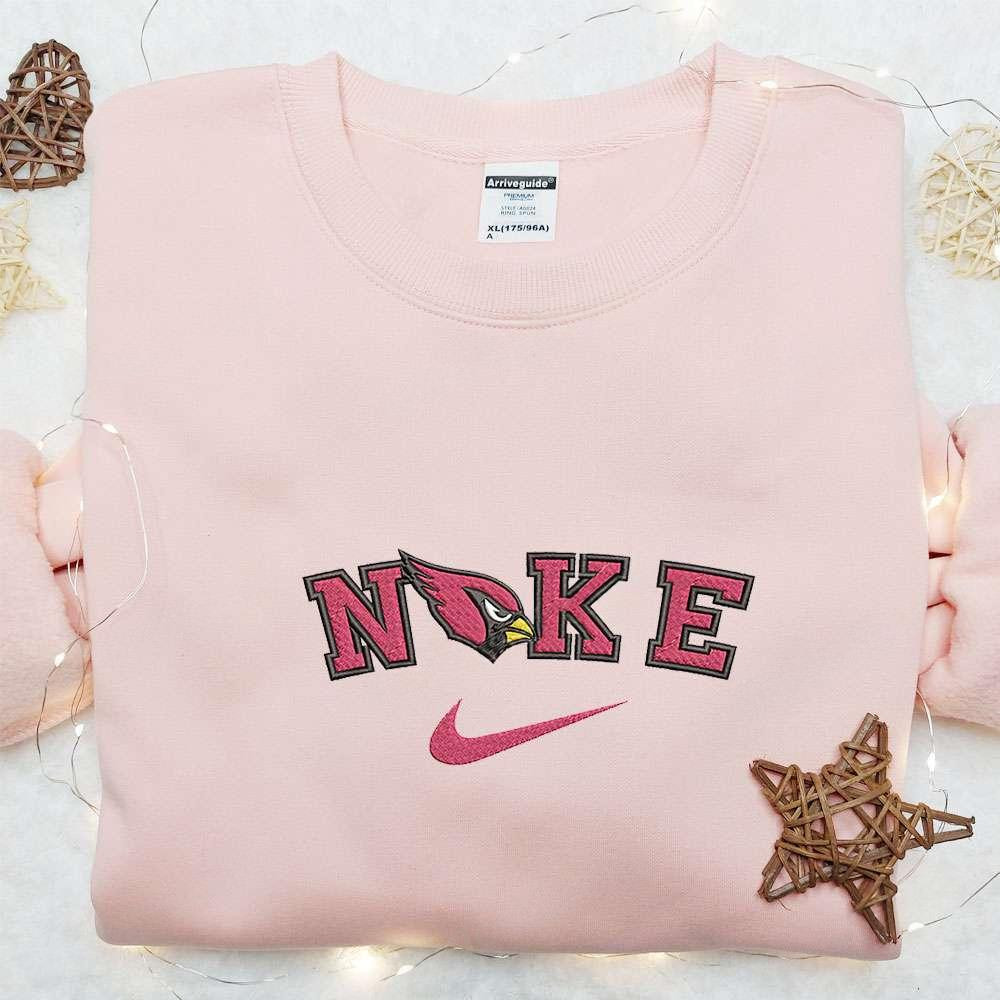 Arizona Cardinals x Nike Embroidered Shirt NFL Sports Embroidered Shirt Nike Inspired Embroidered Hoodie