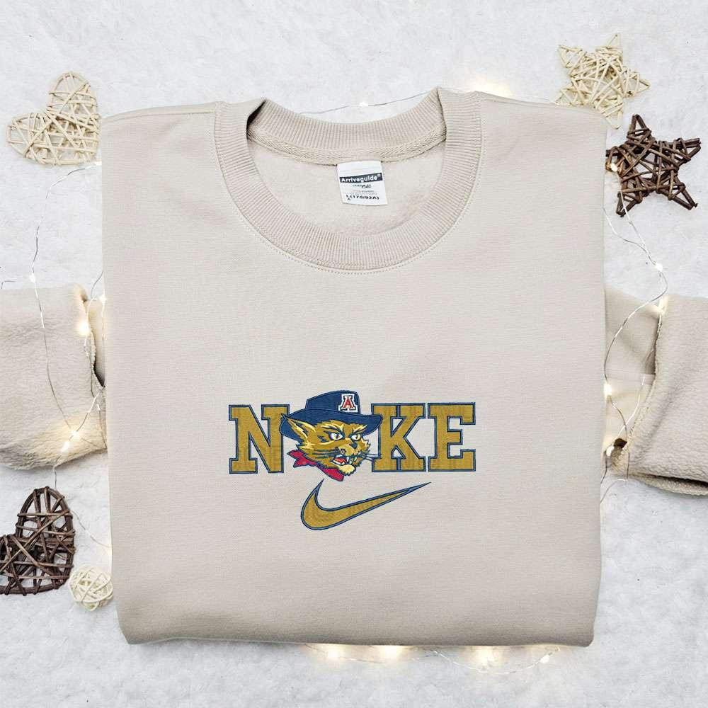 Arizona Wildcats x Nike Embroidered Shirt NBA Sports Embroidered Hoodie Best Fandom Gift Idea 1