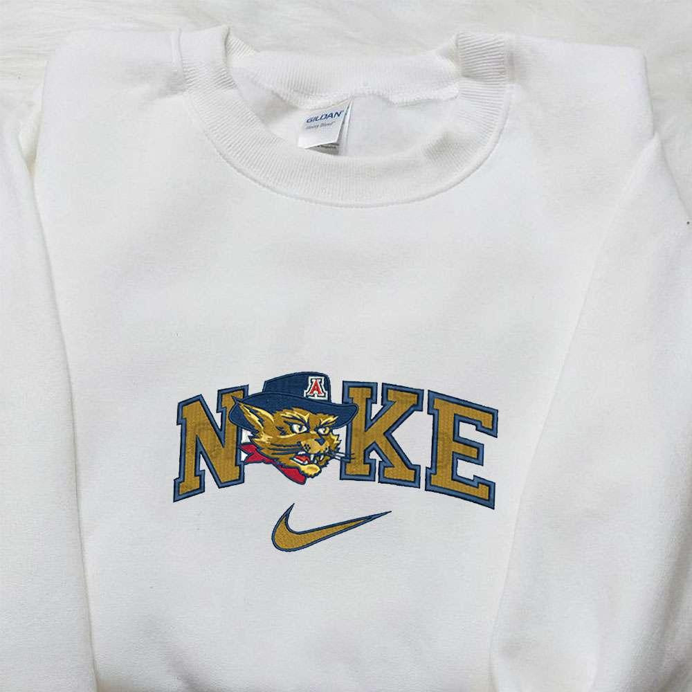 Arizona Wildcats x Nike Embroidered Shirt NBA Sports Embroidered Hoodie Best Fandom Gift Idea