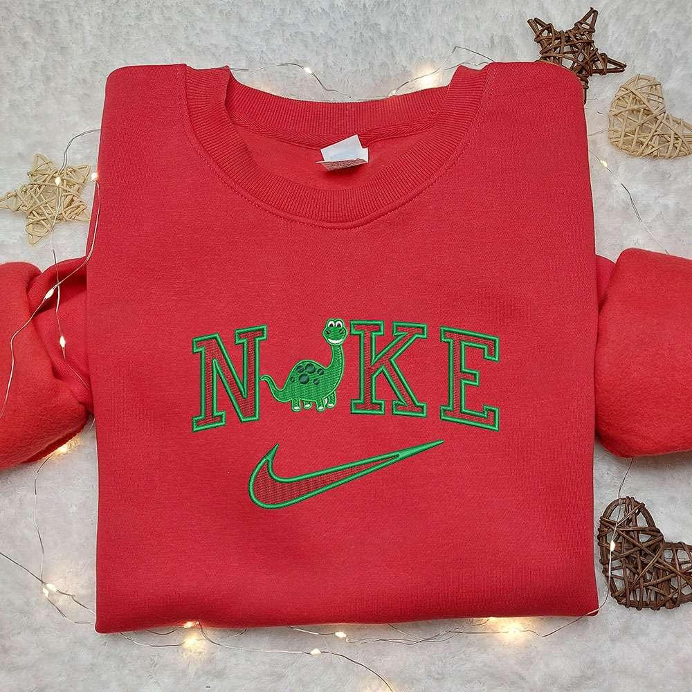 Arlo x Nike Embroidered Shirt The Good Dinosaur Embroidered Shirt Custom Nike Embroidered Shirt