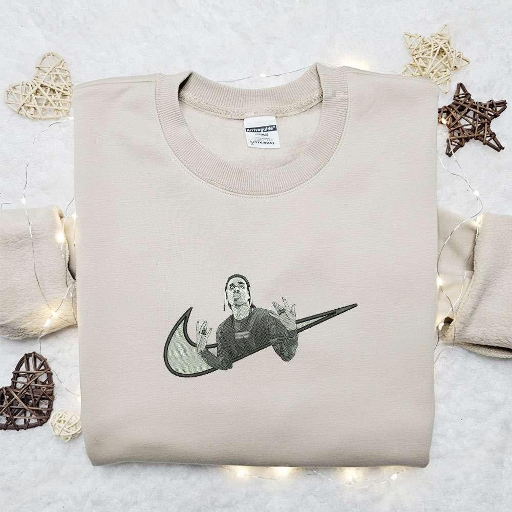 Asap Rocky Celebrity Embroidered Shirt, Celebrity Embroidered Shirt, Best Music Gift For Fans - Small Gifts Great Love