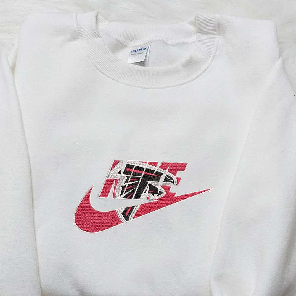 Atlanta Falcons x Nike Embroidered Shirt NFL Sports Embroidered Hoodie Best Fandom Gifts