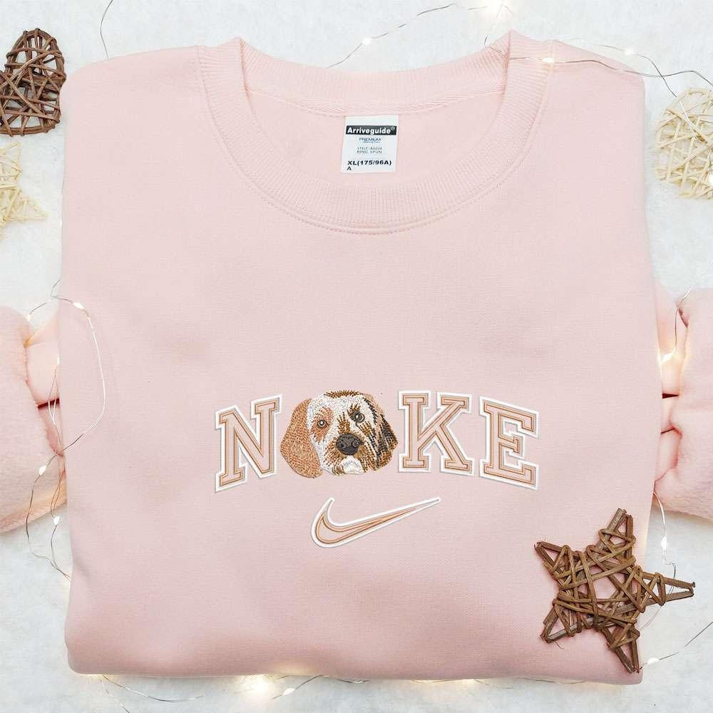 Australian Shepherd Dog x Nike Embroidered Shirt Animal Embroidered Shirt Nike Inspired Embroidered Hoodie