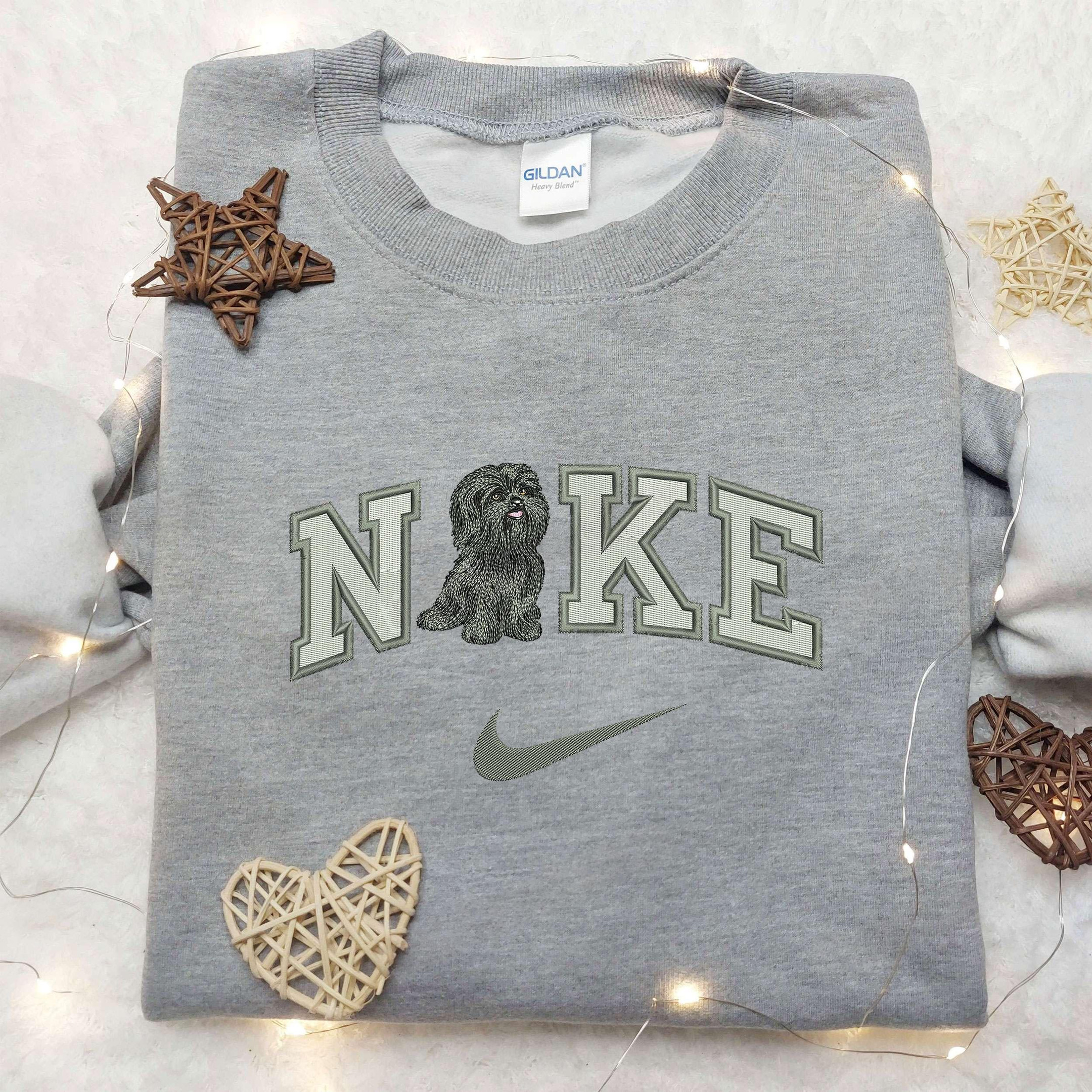 Baby Dog Nike Embroidered Shirt Nike Embroidered Shirt Animal Embroidered Shirt 3
