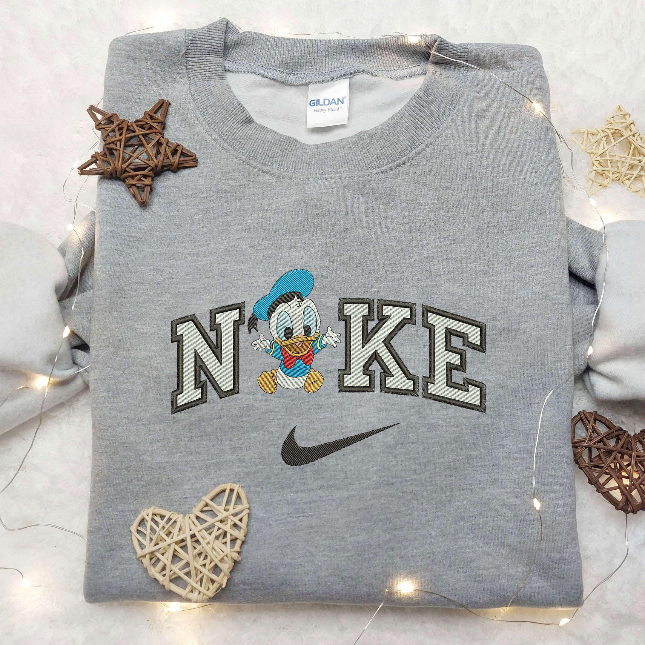 Baby Donald Duck x Nike Embroidered Shirt Nike Embroidered Shirt Cartoon Disney Embroidered Shirt