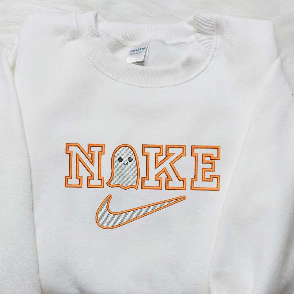 Baby Ghost x Nike Embroidered Sweatshirt Halloween Embroidered Shirt Nike Inspired Embroidered Shirt