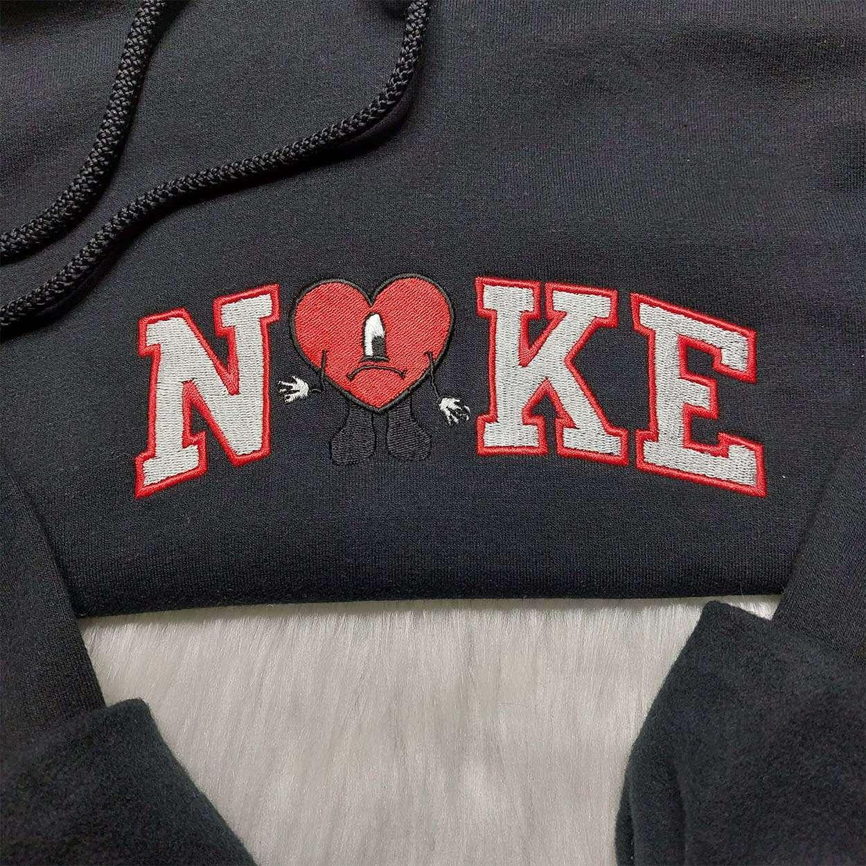 Bad Bunny Nike Embroidered Shirt Custom Nike Embroidered Shirt Trending Embroidered Shirt 2 2
