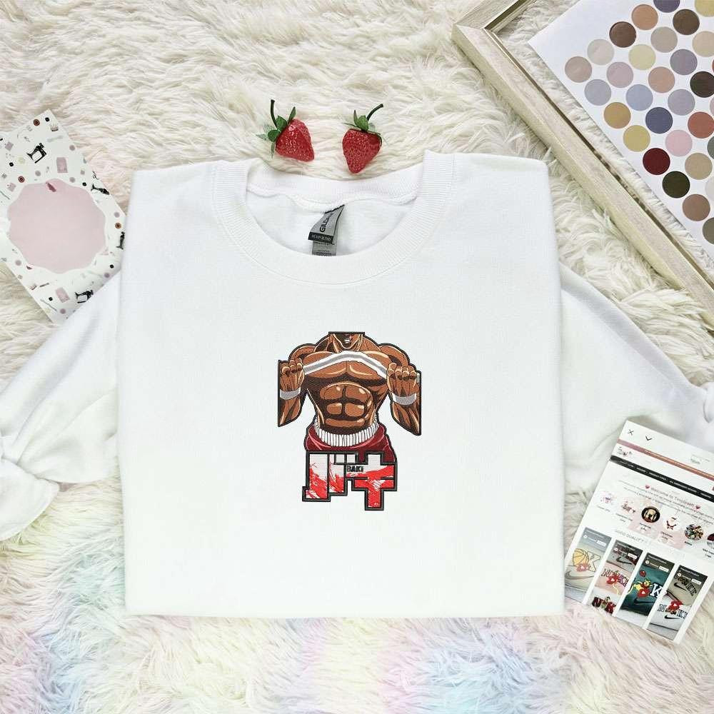 Baki Abs Baki The Grappler Anime Embroidered Shirt , Anime Embroidered T-shirt Sweatshirt Hoodie, Inspired Anime Movie, Best Gift for Anime Fans