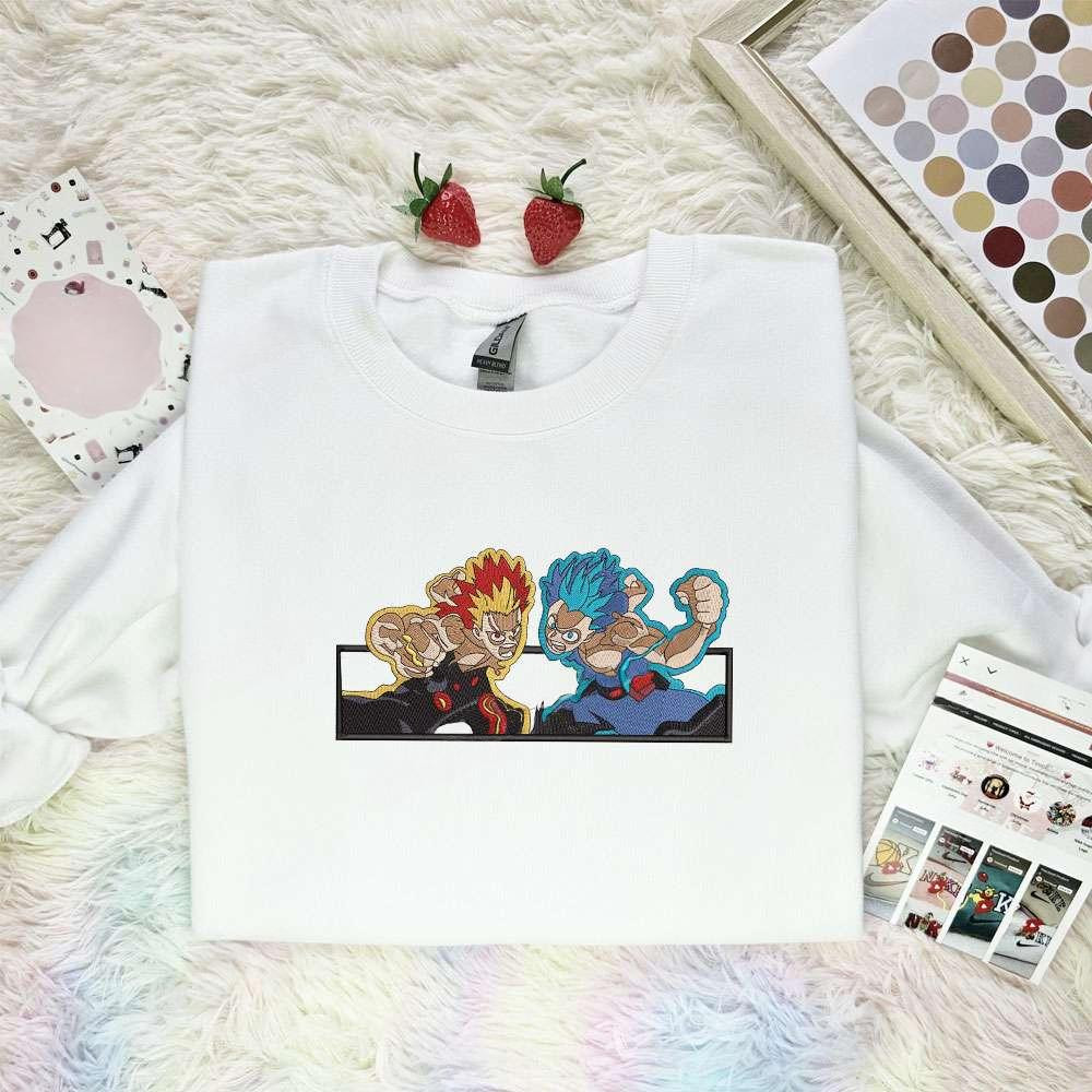 Bakugo And Degu My Hero Academia Anime Embroidered Shirt , Anime Embroidered T-shirt Sweatshirt Hoodie, Inspired Anime Movie, Best Gift for Anime Fans