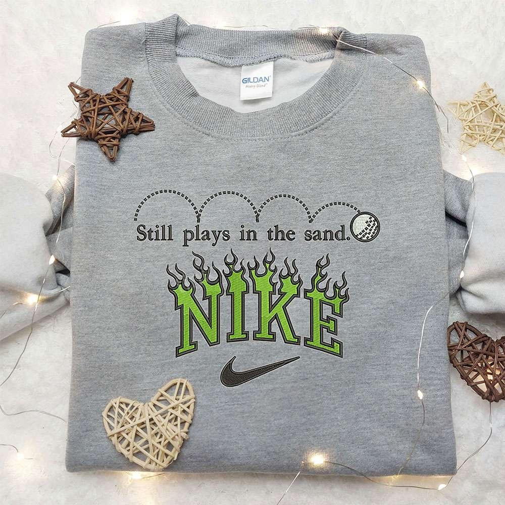 Baseball x Nike Embroidered Sweatshirt MLB SPport Embroidered Shirt Nike Inspired Embroidered Shirt