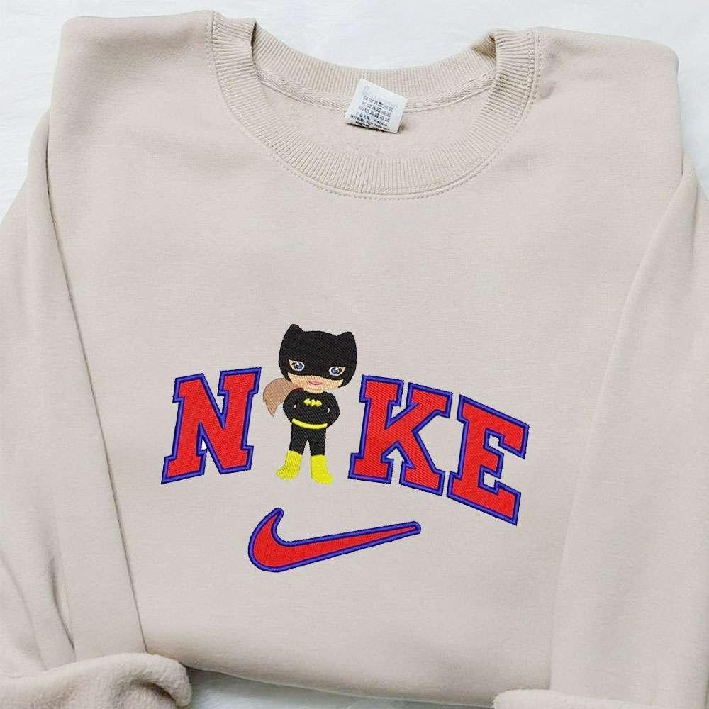 Batman Women x Nike Movie Embroidered Sweatshirt Marvel Cinematic Universe Embroidered Shirt Best Gift Ideas for Family