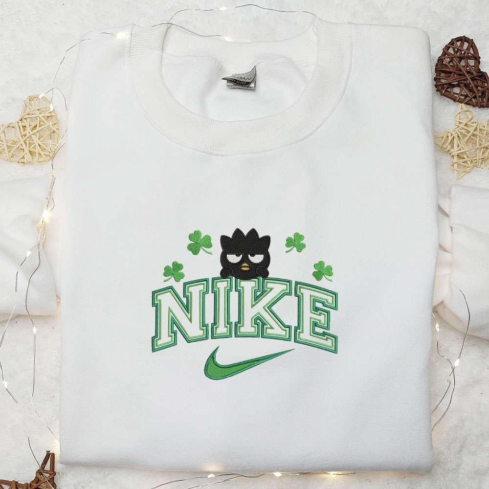 Batz Maru Shamrocks x Nike Embroidered Shirt Anime Embroidered Hoodie Best Saint Patricks Day Gift Idea