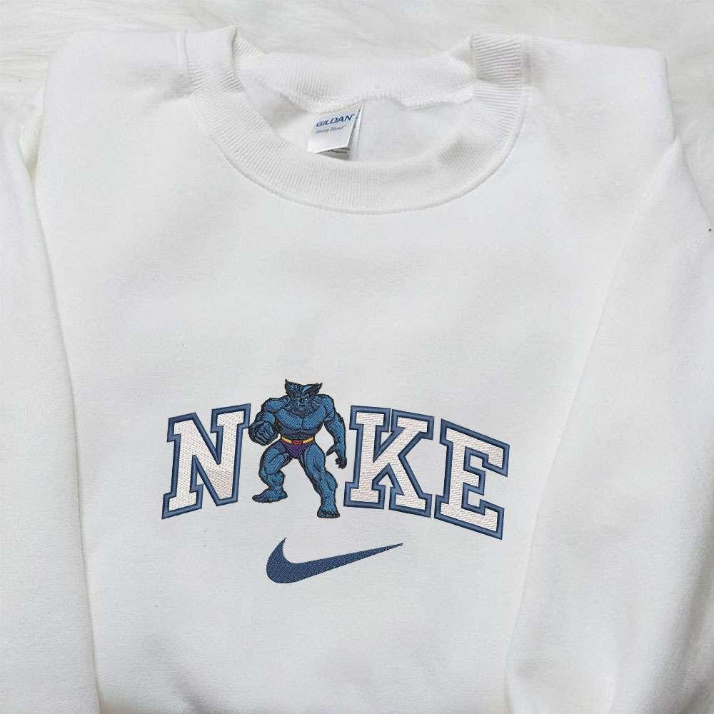 Beast X Men Cartoon Embroidered Shirt Embroidered Shirt Nike Inspired Embroidered Shirt