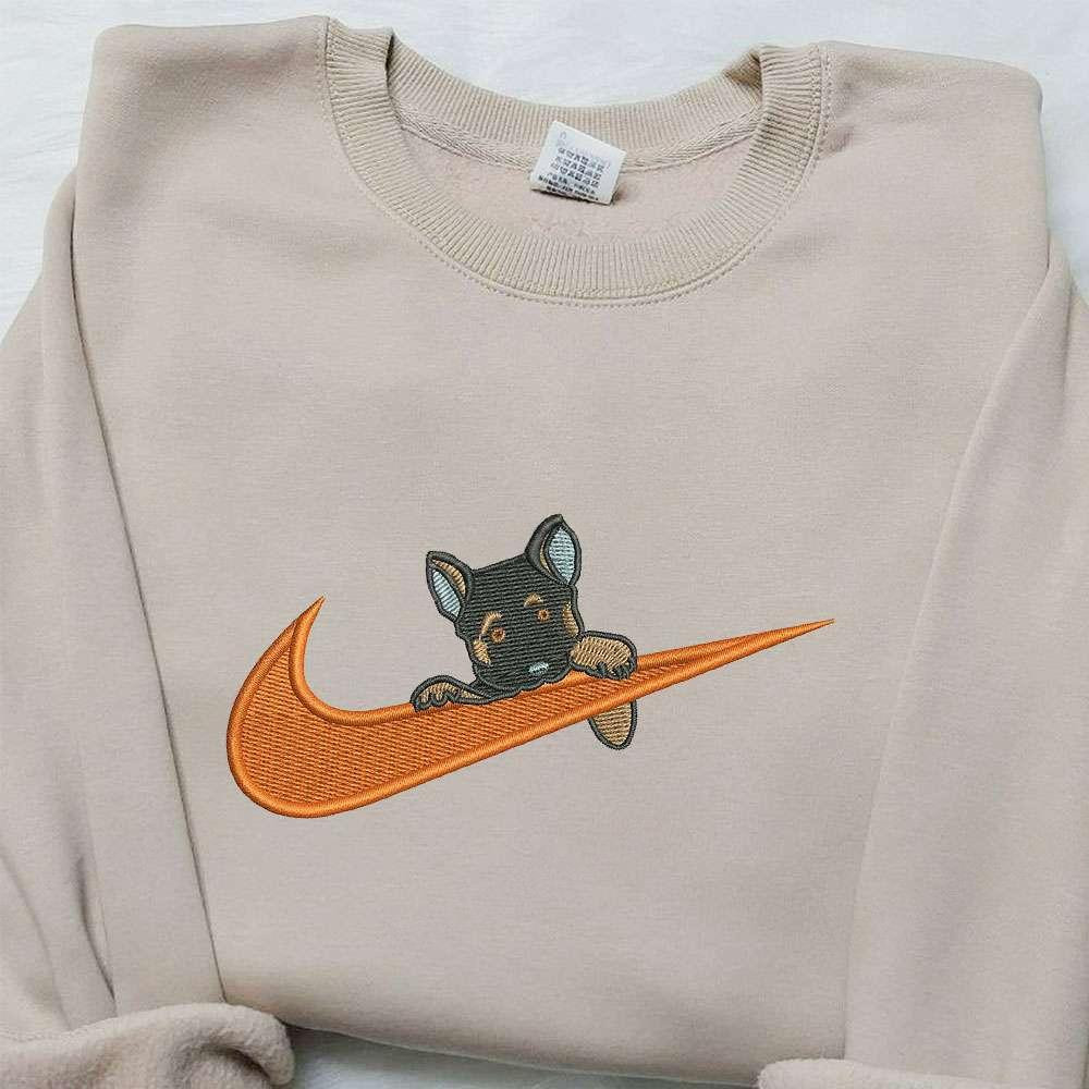 Becgie x Nike Embroidered Shirt Animal Embroidered Shirt Custom Nike Embroidered Shirt