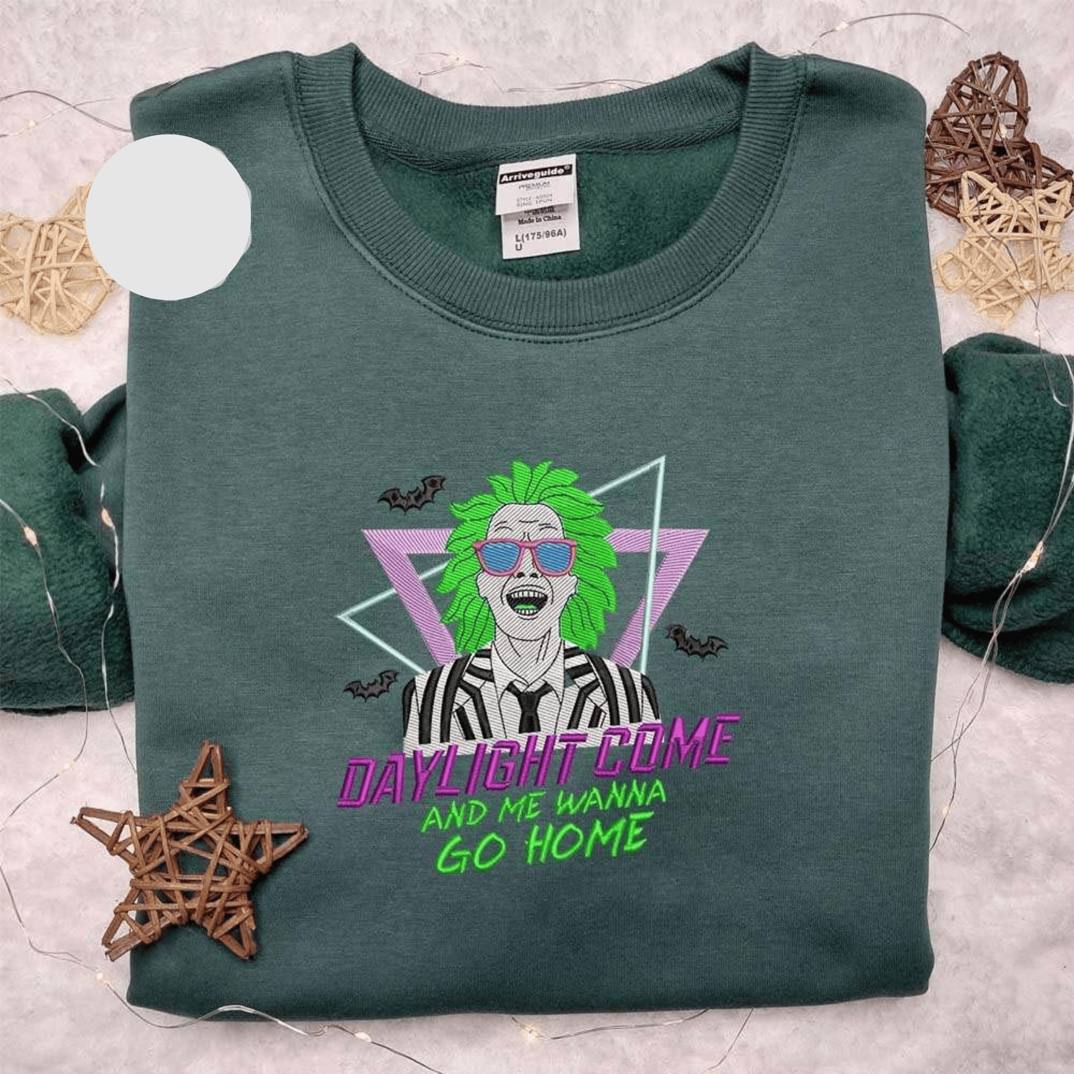 Beetlejuice Daylight Come And Me Wanna Go Home Halloween Embroidered Shirt