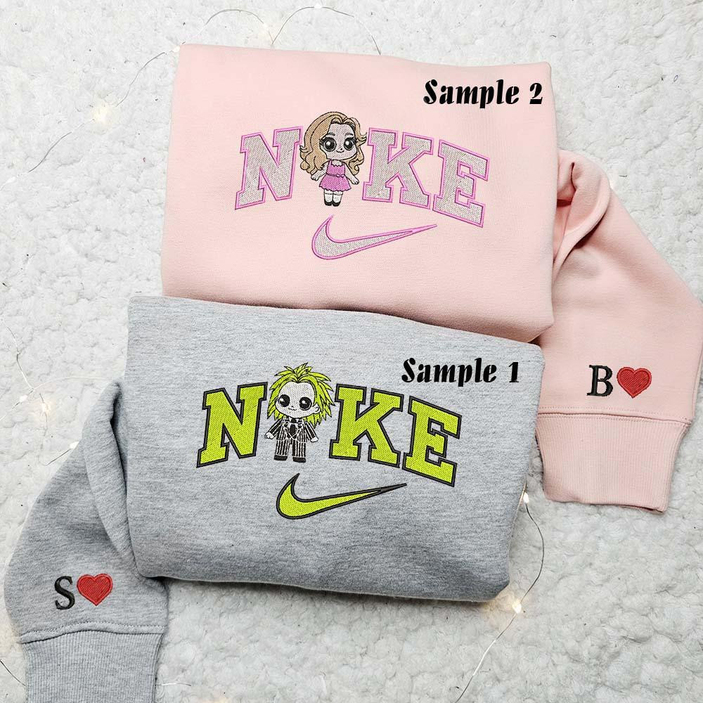 Beetlejuice Embroidered Couple Shirts