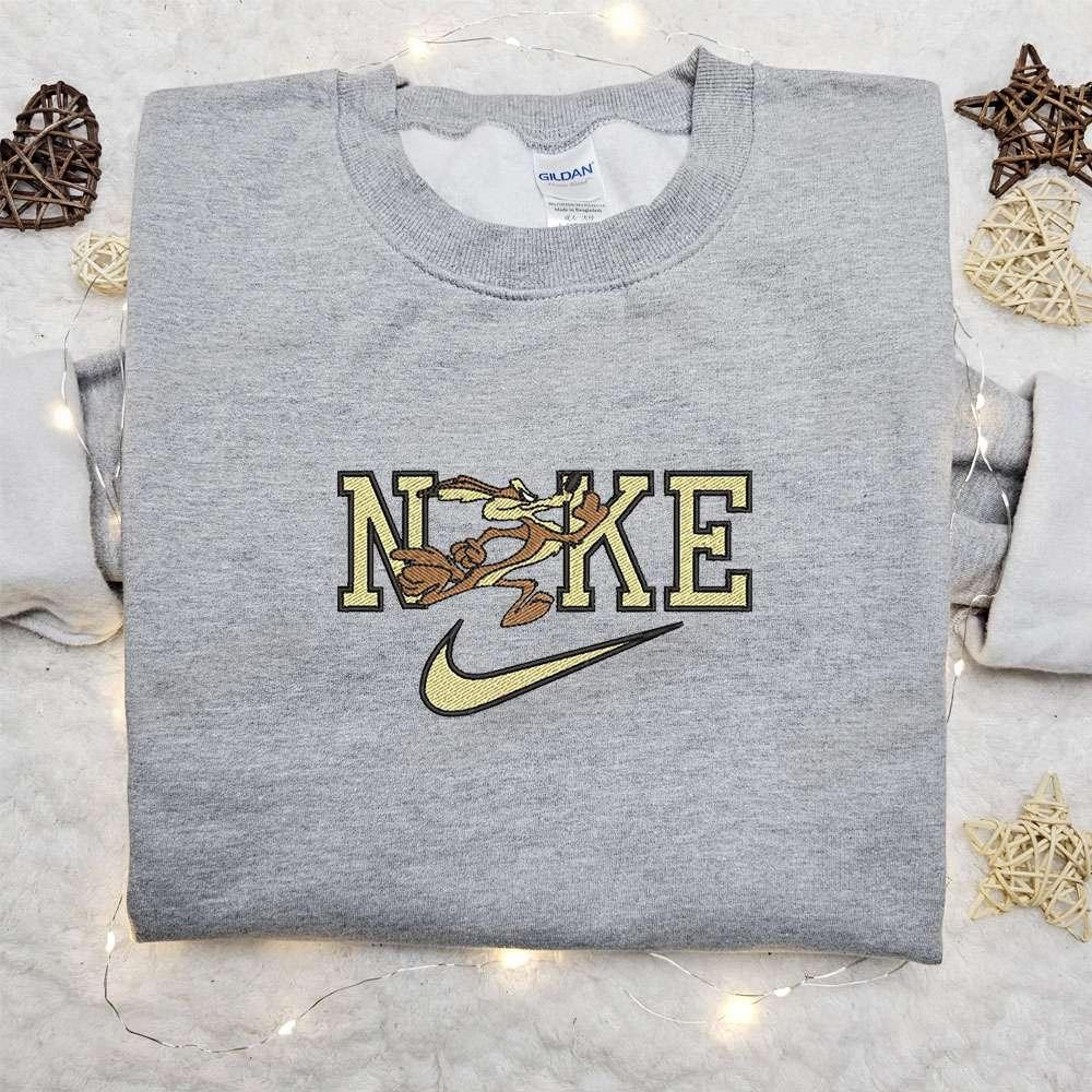 Bent Tail the Coyote x Nike Cartoon Embroidered Hoodie Walt Disney Characters Embroidered Shirt Best Birthday Gift Ideas for Family