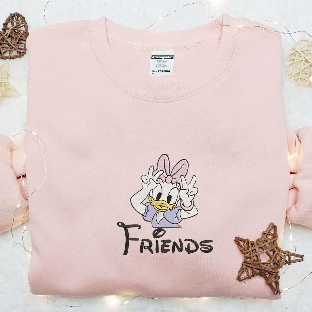 Best Friend Daisy Embroidered T shirt Disney Characters Embroidered T shirt Best Gift Ideas