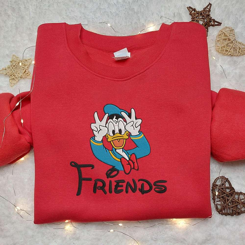 Best Friend Donald Embroidered Shirt Disney Characters Embroidered Shirt Best Gift Ideas