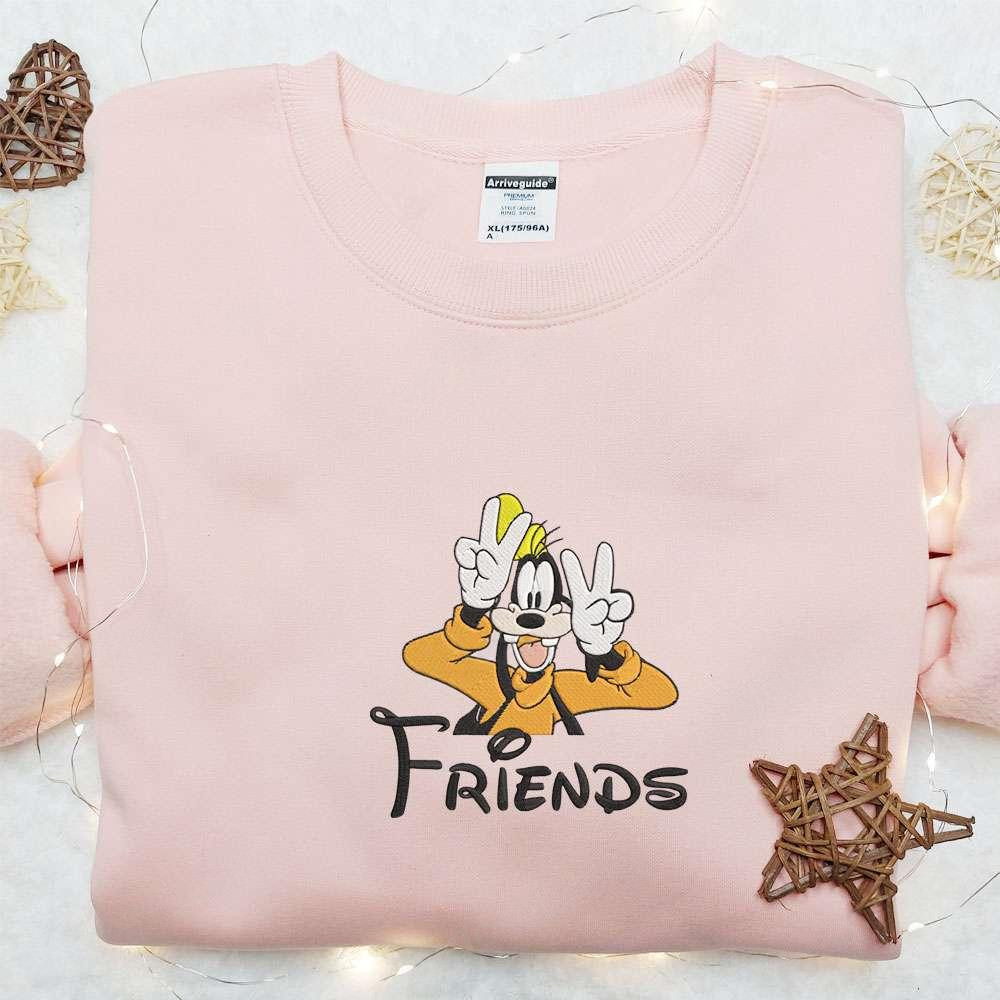 Best Friend Goofy Embroidered Sweatshirt Disney Characters Embroidered Sweatshirt Best Gift Ideas