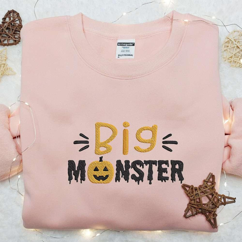 Big Monster Embroidered Shirt Halloween Embroidered Shirt Best Halloween Gift Ideas For Family