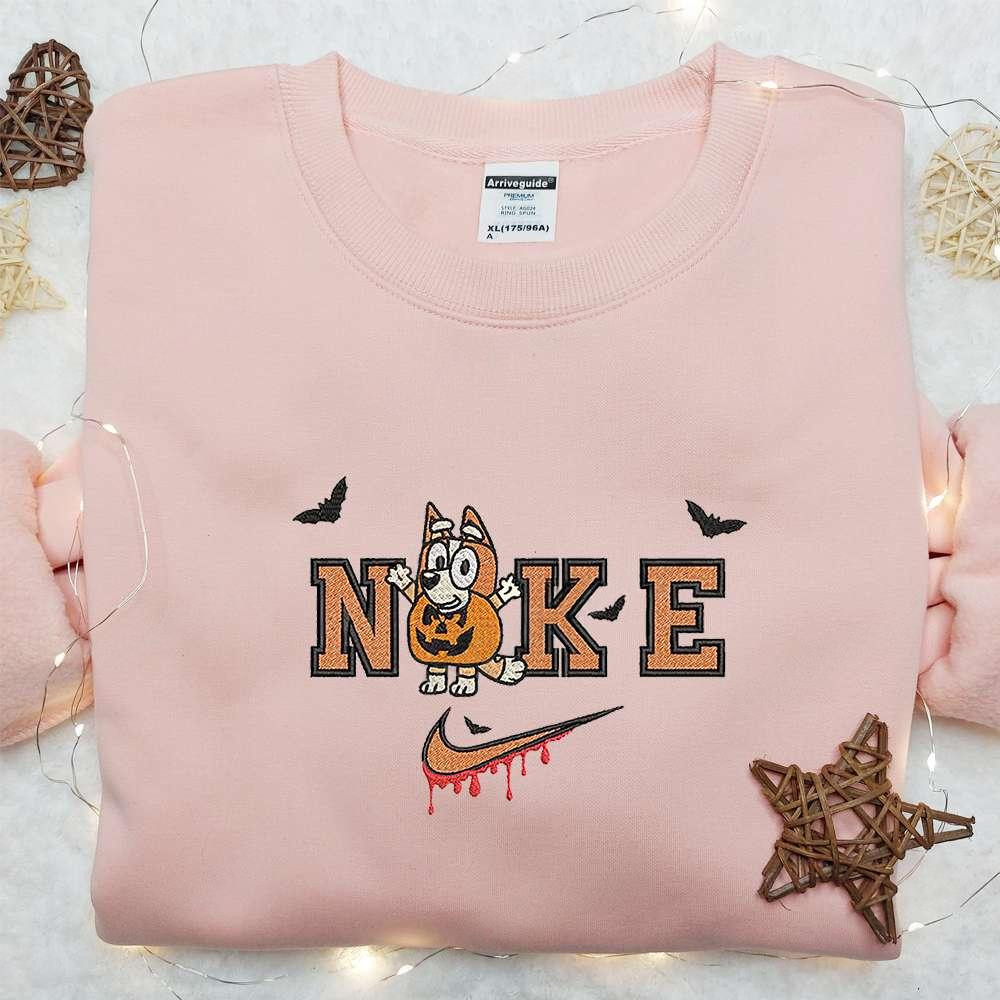 Bingo Halloween x Nike Embroidered Hoodie Nike Inspired Embroidered Shirt Best Halloween Gift Ideas