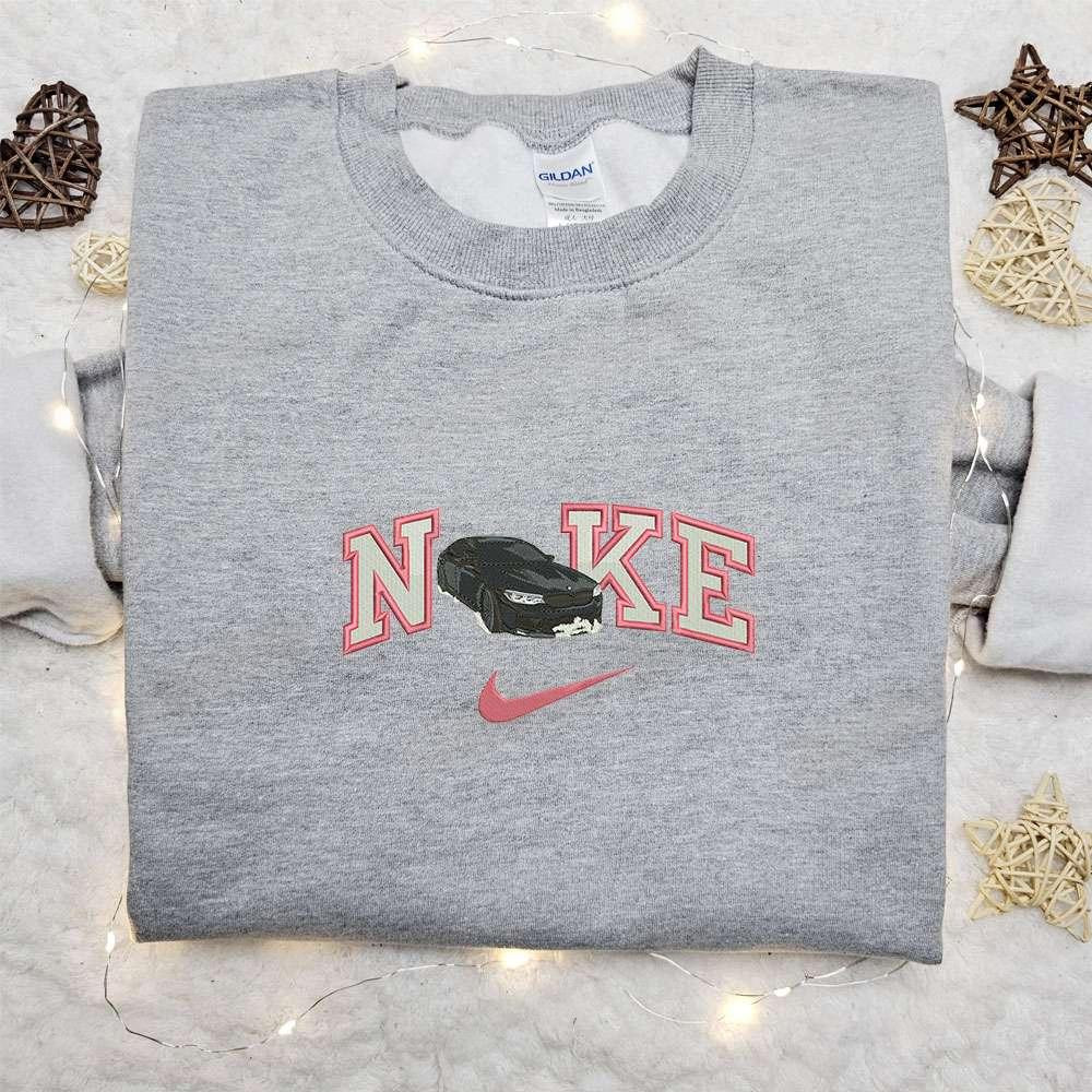 Black Car Snow x Nike Embroidered Shirt Transportations Embroidered Hoodie Best Gift Idea