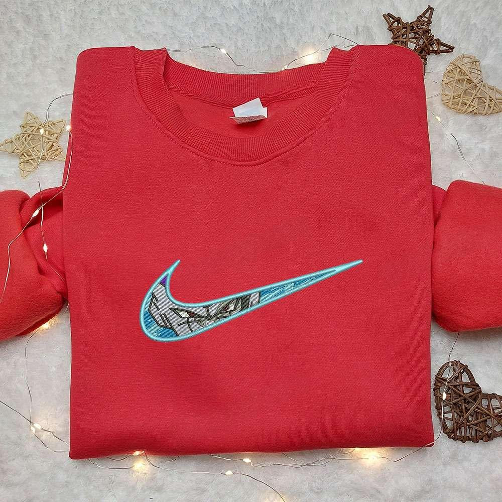 Blue Frieza x Nike Embroidered Shirt Dragon Ball Embroidered Shirt Custom Nike Embroidered Shirt
