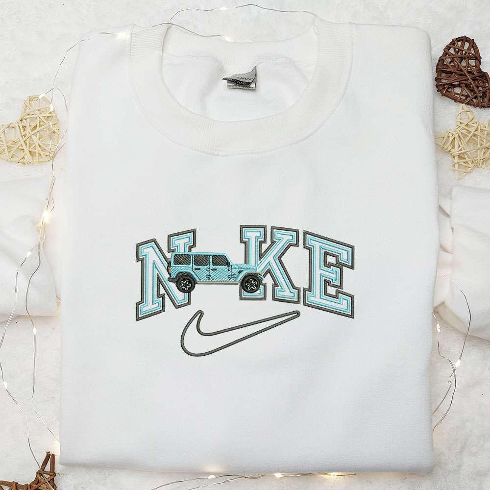 Blue Jeep Transportations Embroidered Shirt  Best Gift For Boys