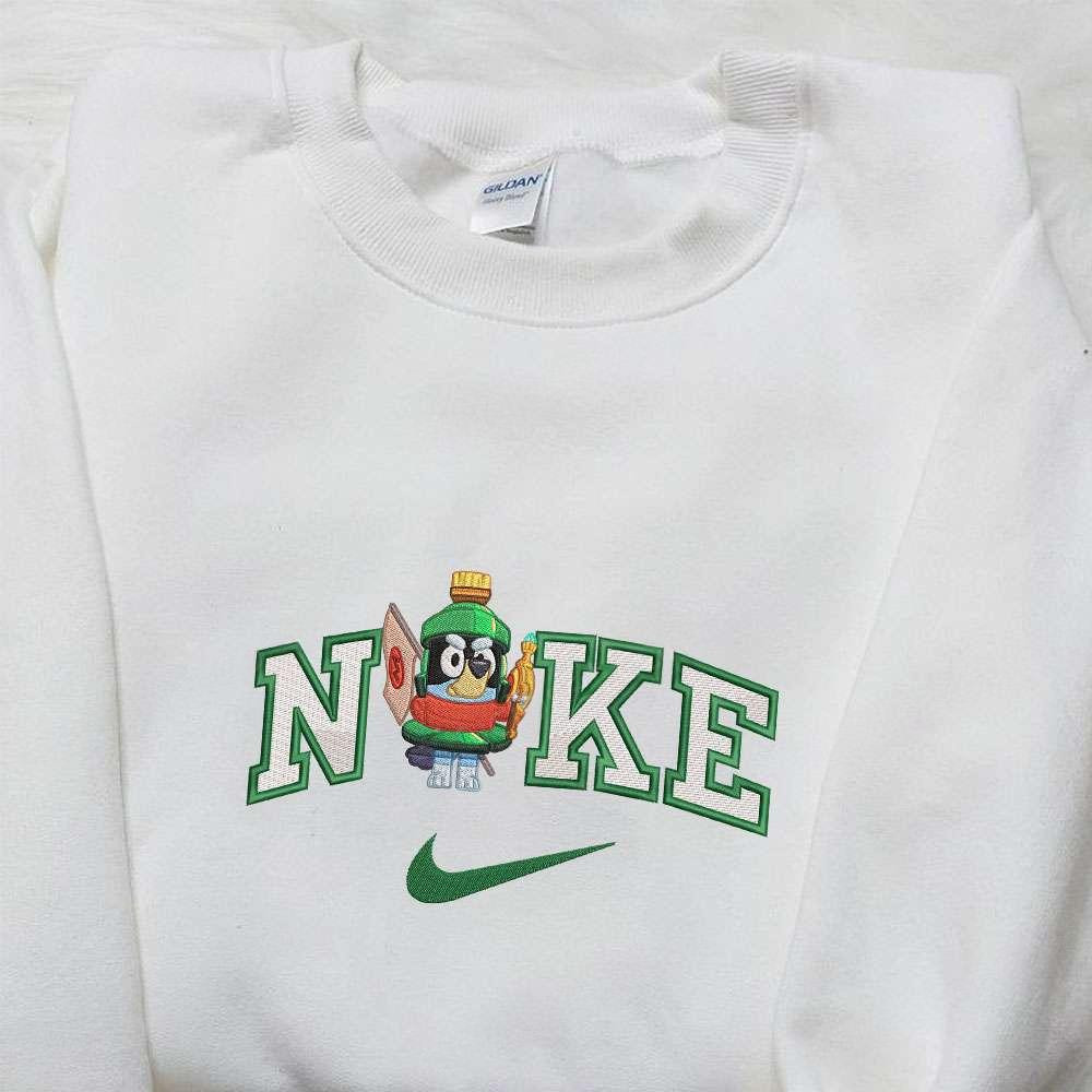 Bluey Heeler Marvin The Martian Cartoon Embroidered Shirt, Disney Cartoon Shirt, Best Gift Ideas
