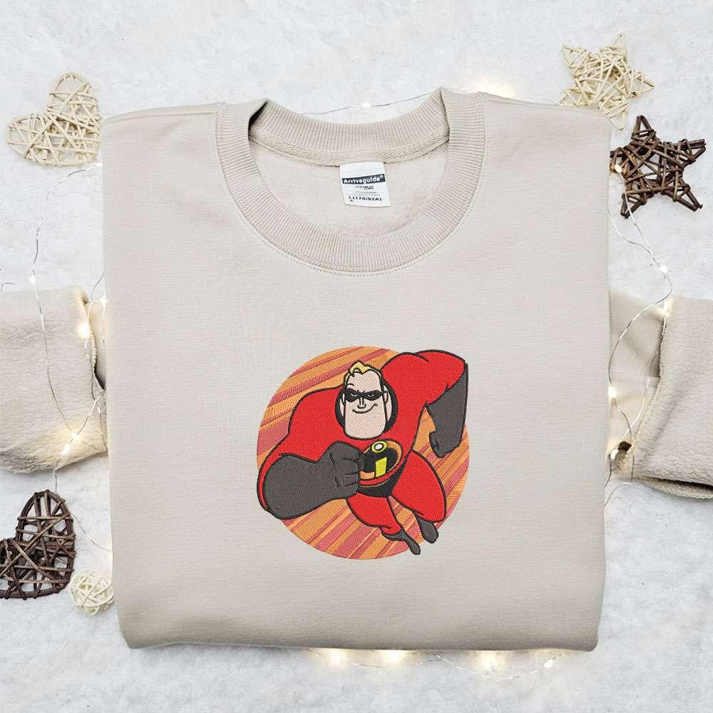 Bob Parr The Incredibles Cartoon Embroidered Shirt , Disney Cartoon Shirt, Best Gift Ideas