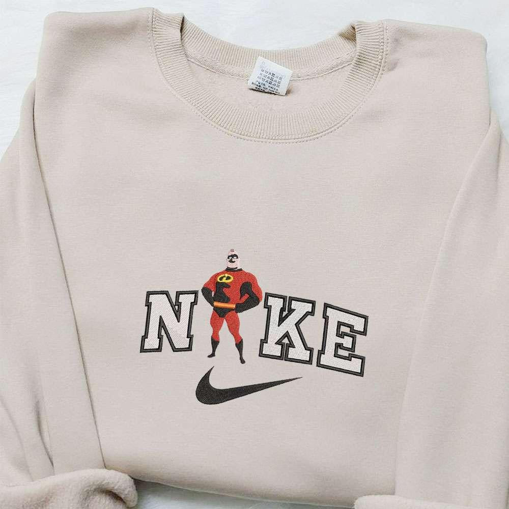 Bob Parr x Nike Embroidered Shirt Disney The Incredibles Embroidered Hoodie Best Gift Ideas For Dad