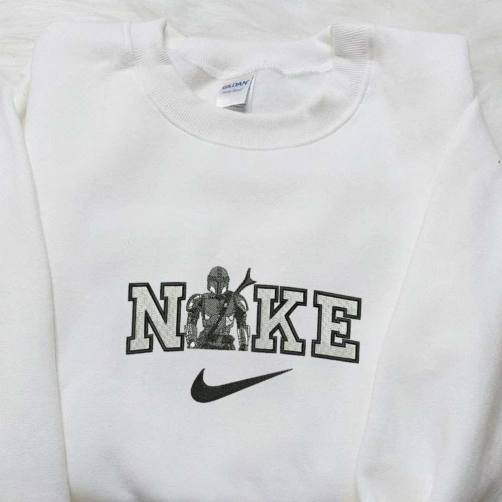 Boba Fett Star Wars x Nike Embroidered Sweatshirt Nike Inspired Embroidered Hoodie Best Birthday Gifts 1