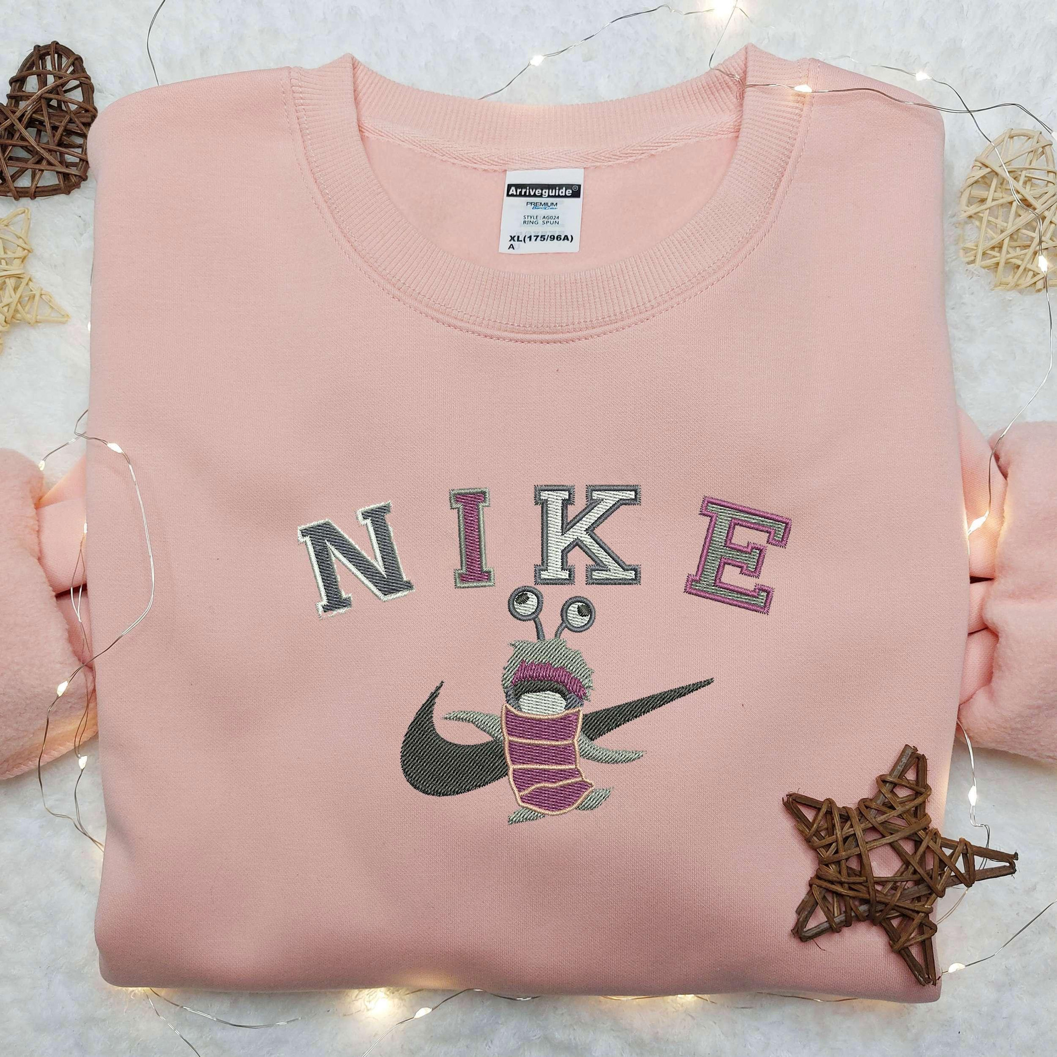Boo Crochet x Nike Embroidered Shirt Monster Inc Embroidered Shirt Custom Nike Embroidered Shirt