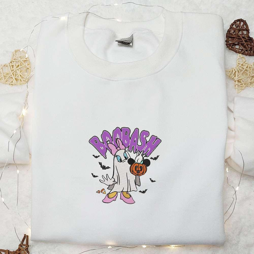 BooBash Daisy Duck Ghost Mickey Pumpkin Embroidered Shirt Disney Halloween Embroidered Shirt Best Halloween Gifts for Family