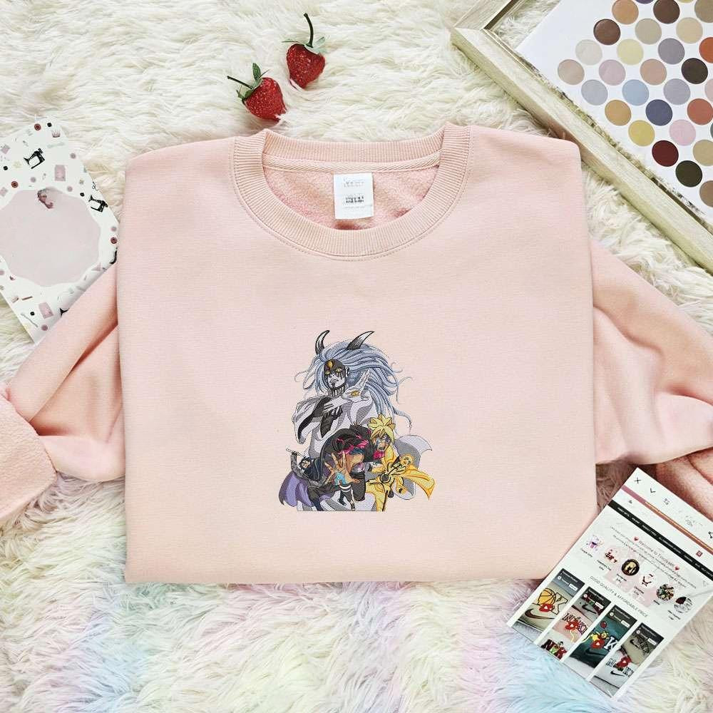 Boruto Anime Characters Embroidered Shirt , Anime Embroidered T-shirt Sweatshirt Hoodie, Inspired Anime Movie, Best Gift for Anime Fans