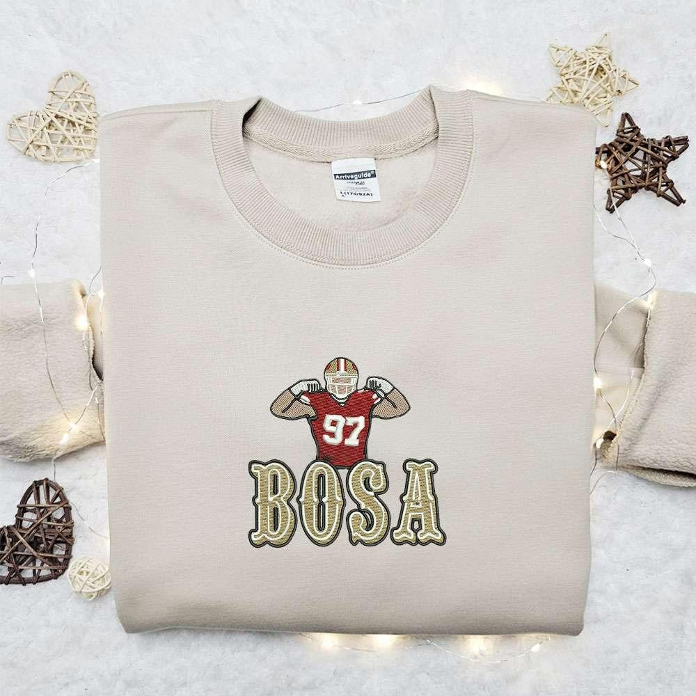 Bosatext Embroidered T shirt Sports Embroidered T shirt Nike Inspired Embroidered T shirt