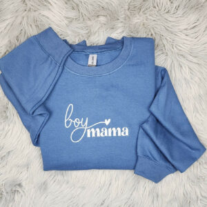 Boy Mama Embroidered Crewneck - Boy Mom Gift - Gift for mom - Mother's Day