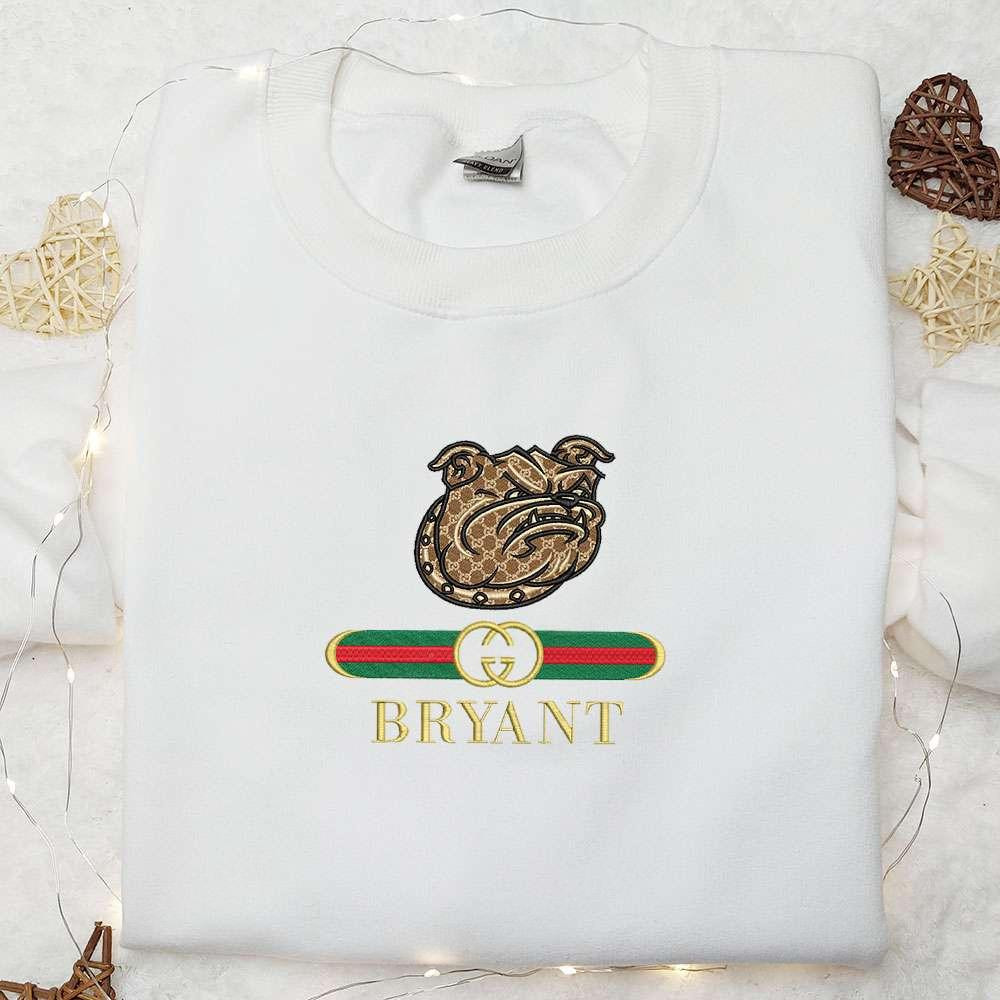 Bryant Bulldogs x Gucci Embroidered Shirt NCAA Sports Embroidered Hoodie Best Gift Idea